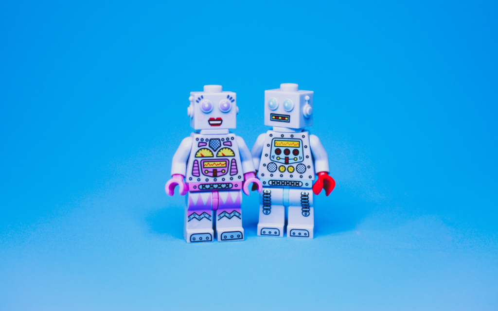 Two Lego mini figures