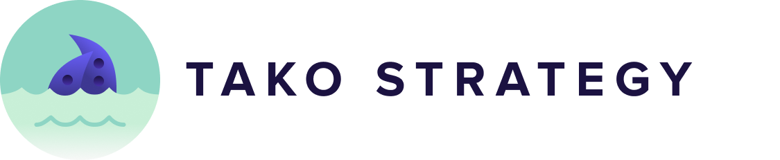 Tako Strategy logo featuring a stylized octopus, representing agility, intelligence, and deep strategic insight.